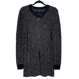 BANANA REPUBLIC Women's LONG CARDIGAN Sweater FULL ZIP CLOSURE Size LARGE